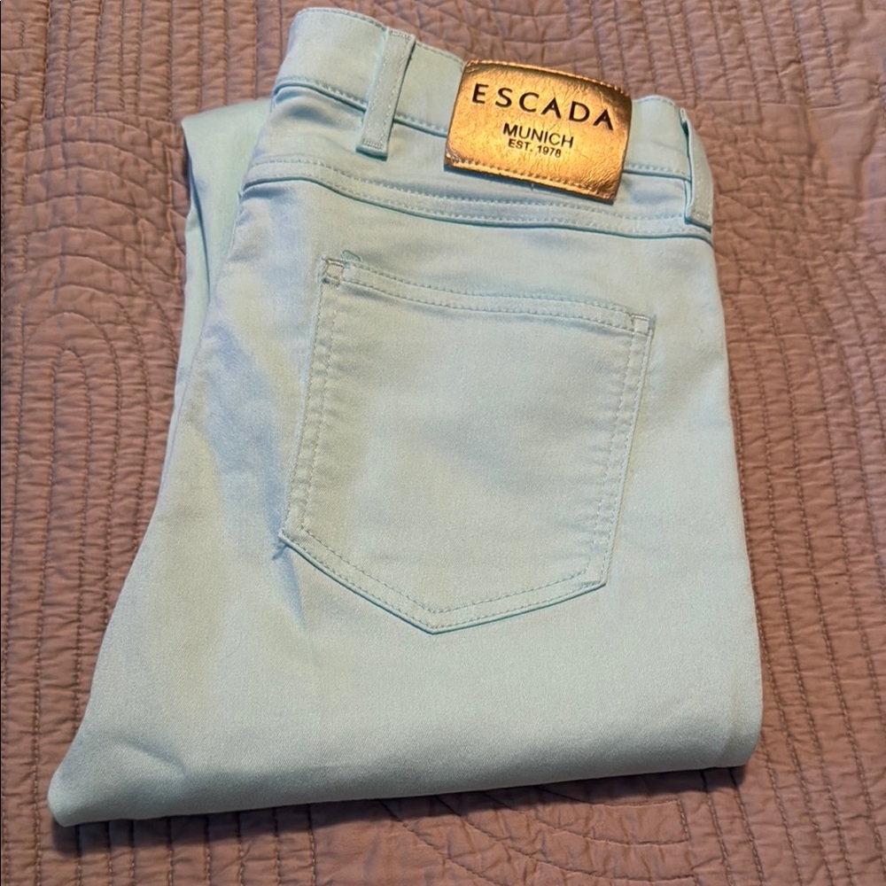 Escada Soft Blue Denim Pants